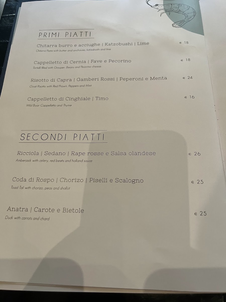 Menu Diverso Firenze • Ristorante Di Pesce-1